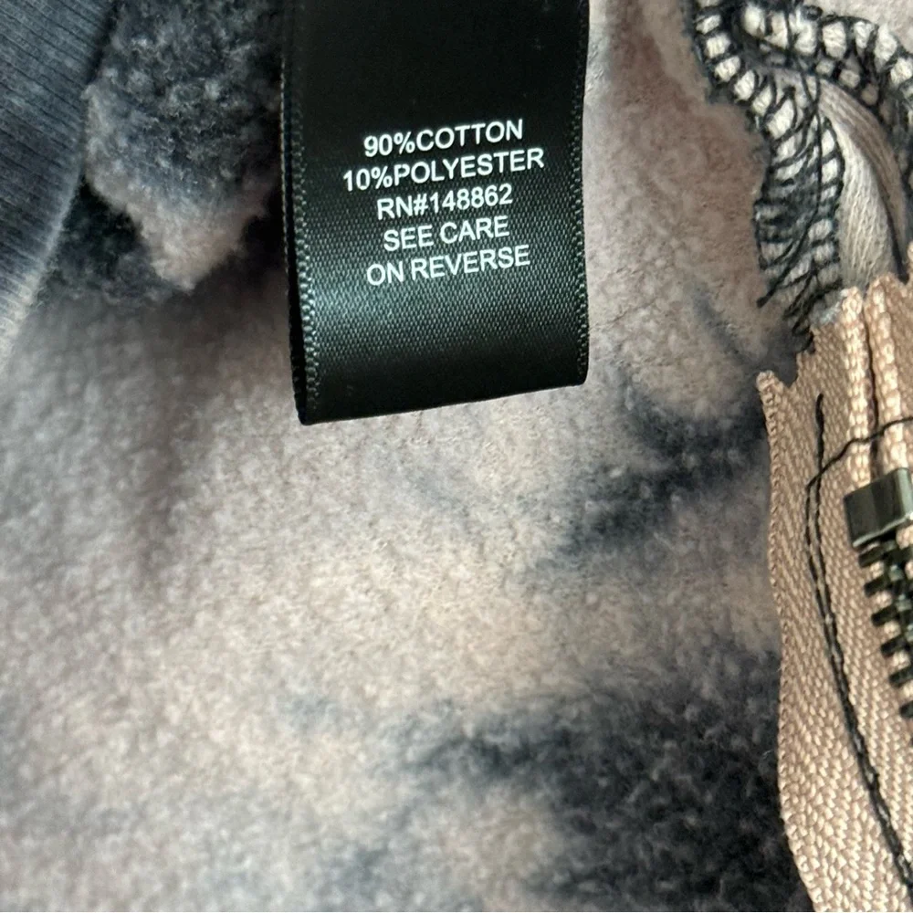 Torrid Black and Cream Tie-Dye Hoodie - Picture 11 of 11